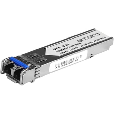 Antaira 1.25Gbps Ethernet SFP Transceiver, Single Mode 20KM / LC / 1310nm, -40 Degrees C85 Degrees C SFP-S20-T